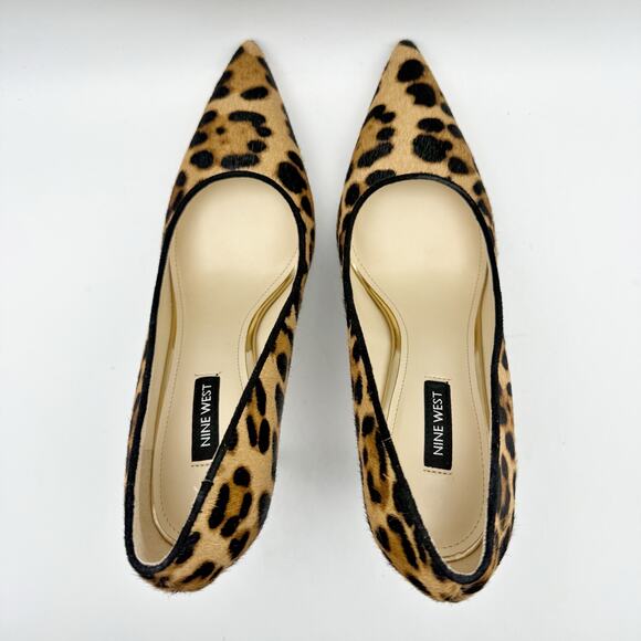 Nine West Womens Fresh Stiletto Pumps US 8 M EU 38.5 Leopard EUC - Picture 10 of 15